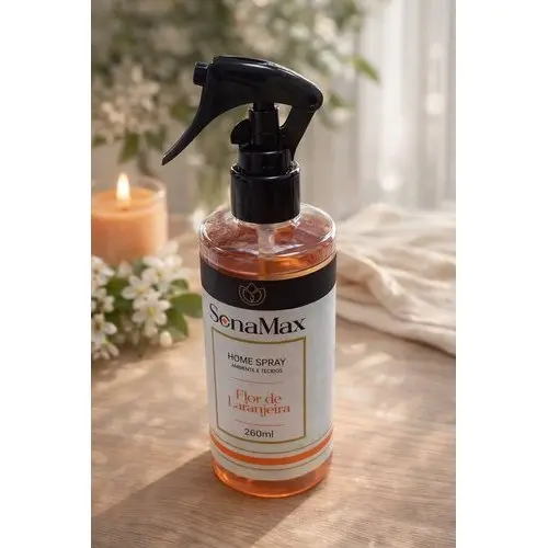 Aromatizador Spray Ambiente Tecidos Essencia Floral Laranjeira 260ml Refrescante Natural