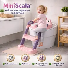 Assento Redutor Infantil Banheiro Seguro Confortavel Antiderrapante Rosa