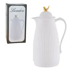 Garrafa Térmica de Café Laradore Bird - Branca e Dourada 1L