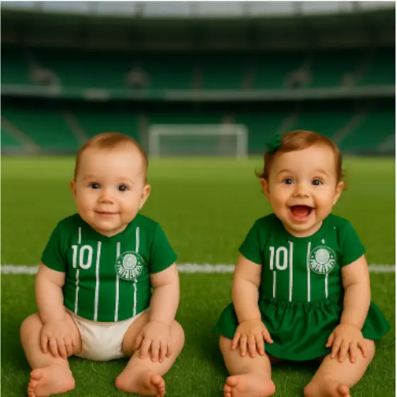 Body Palmeiras - Body temático para Bebê Mesversário
