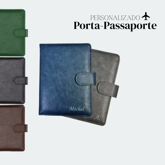 Porta Passaporte Capa para Passaporte Documento Viagem Porta Cartão