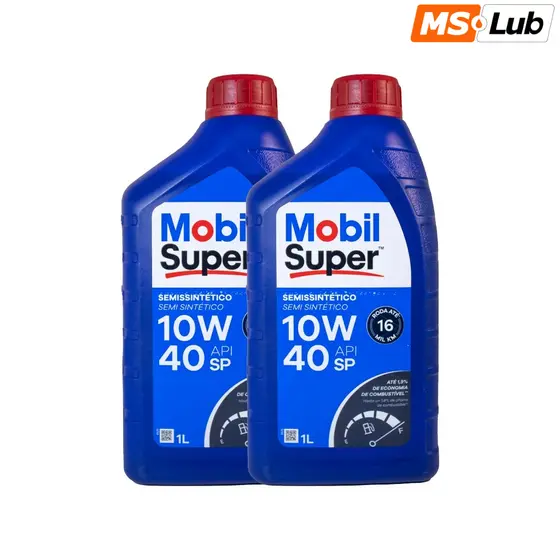 Kit 2 Mobil 10w40 Semissintético API SP