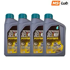 Kit 4 Petronas Selenia 5W40 Sintetico API SN Plus