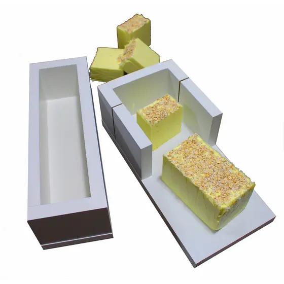 Forma para Sabonete Artesanal 1 Kg F1B + Cortador Fatiador 3,5 cm Mdf