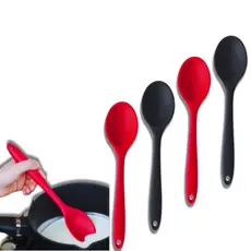 CONJUNTO 3 COLHERES PARA ARROZ SILICONE MESA COZINHA RESTAURANTE BUFFET ALTA TEMPERATURA PRATICIDADE E BELEZA