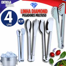 Kit 4 Unidades Pegadores Pegador Universal, Pegador de salada, Pegador de massa, Pegador de gelo Multiuso Premium