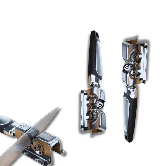 KIT 5 AFIADOR AMOLADOR DE FACA E TESOURA AÇO INOX PRATICO RESISTENTE PROFISSIONAL