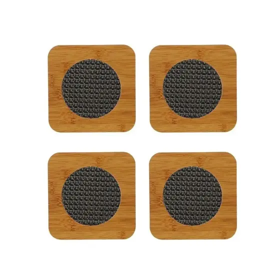 DESCANSO DE PANELA 14,5CM 4 UNIDADES -RESISTENTE ELEGANTE E NATURAL