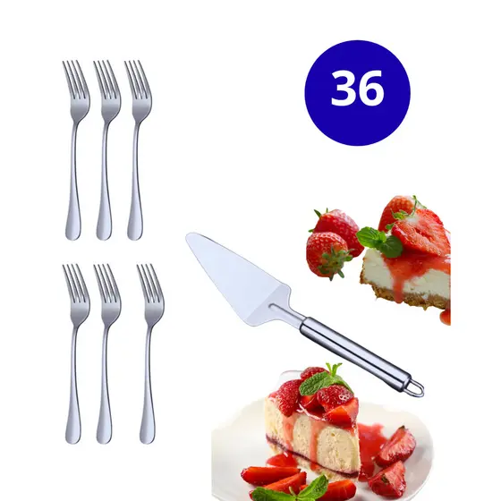 36 GARFO DE SOBREMESA AÇO INOX TAM 16,4 CM