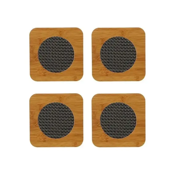 KIT 4 DESCANSO DE PANELA 14,5CM -RESISTENTE ELEGANTE E NATURAL