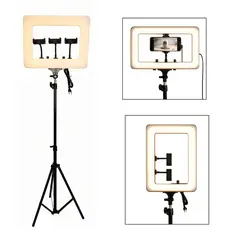 Ring Light LED 18" 36W Tripé 210cm 3 Suportes Celular Controle Remoto 3 Cores TikTok Live Maquiagem
