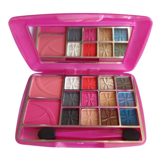 Kit De Sombra E Blush Paleta Com12 sombra E 2 blush