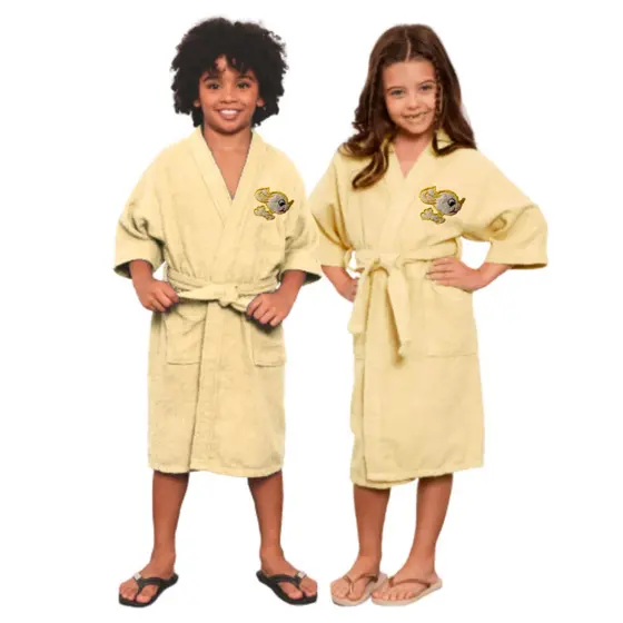 Roupão Infantil C/ Cinto Ajustável e Bolsos Práticos - Conforto em 100% Algodão Estilo para Seu Pequeno (a)