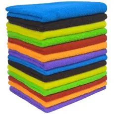 Kit C/ 10 Panos Microfibra 40x60 Limpeza em Geral Multiuso