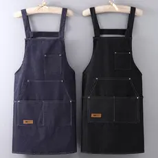 Avental Profissional Jeans Chef Cozinha Barista Churrasqueiro Gastronomia Ajustável