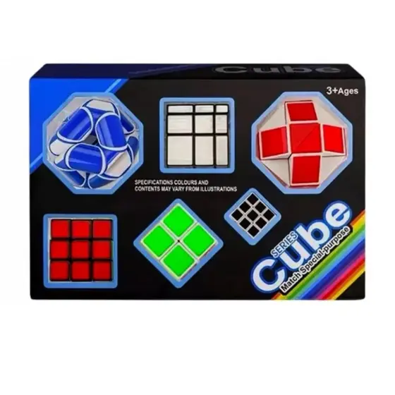 kit cubo Mágico 6 cubos mágicos interativos estimula raciocínio lógico, estimular criatividade
