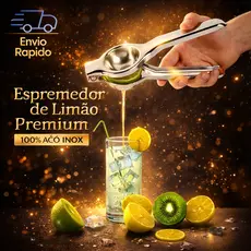 Espremedor de Limão Laranja Prático Espremer para Suco Sucos Limonada Aço Inox Resistente
