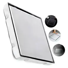 Ralo Invisivel Inox 304 Tampa Oculta Quadrado 10x10 cm Banheiro