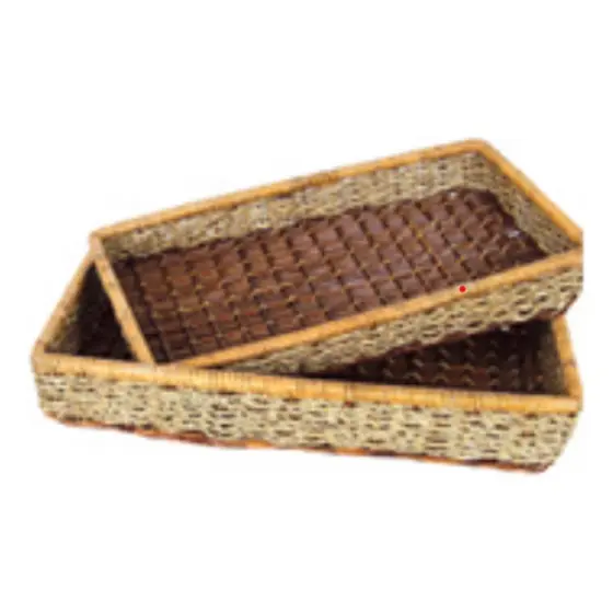 Bandeja Cesta Retangular Mundiart 36x22/4,5cm