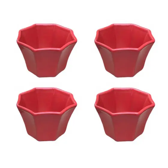 Kit 4 Mini Assadeira Ramequim Refratária Alta 7cm