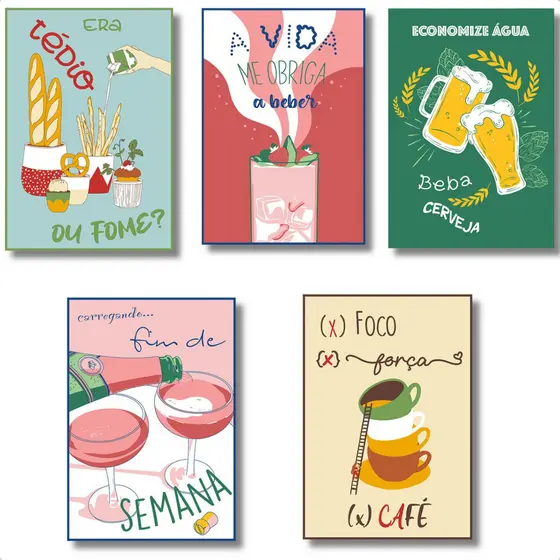 Kit 7 Panos Felpudo Pia Estampado Temático Cozinha Camesa