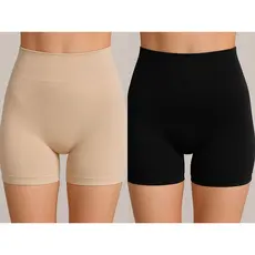 Short Anagua Segunda Pele Feminino C Cós Alto Segunda Pele Tipo Calcinha Boxer bermuda Feminina Com Compressão