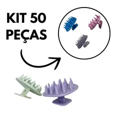 Kit 50 Escova Massageadora De Silicone
