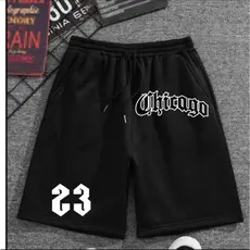 Short Masculino Moletom Treino Bermuda Masculina Chicago 23 Casual Algodão
