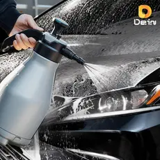 Pulverizador Pressurizado 2.5L com 2 Bicos 360° Rotativo e Fixo para Lavagem de Carro e Jardim