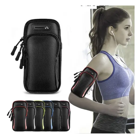 Pochete Fitness Bolsa De Braço Para Celular Prova De Sour/Braçadeira