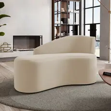 Namoradeira Poltrona Compacta 100cm Decorativa Moderna Orgânica Auren Suede