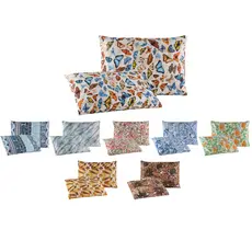 Kit 02 Fronhas C/ Zíper Malha 100% Algodão Estampada Fio Penteado 30/1