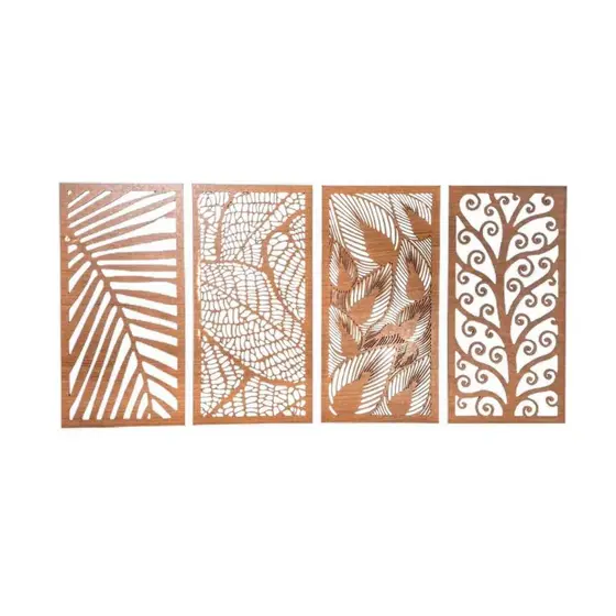 4 Quadro Decorativo Folhagem Para Sala Decoração Enfeite