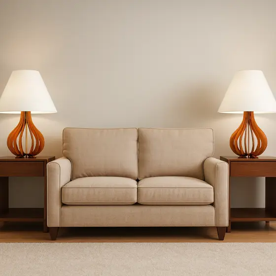 Kit 2 Abajur Quarto Decoração Sala Luminária Para Cabeceira Escritório