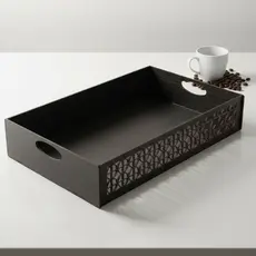 Bandeja De MDF 4 Cores Grande Mesa Decorativo para Cantinho do Café Decoração Organização Elegante