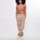 Calça  Cargo Skate Sarja Bolso Lateral Larga Unissex