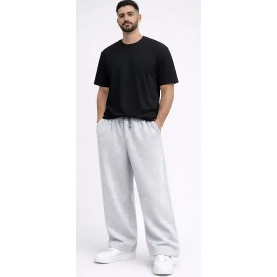 CALÇA DE MOLETOM BAGGY  RETA FORRADA GROSSA INVERNO