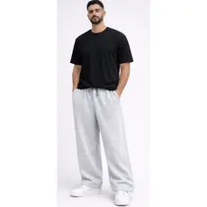 CALÇA DE MOLETOM BAGGY  RETA FORRADA GROSSA INVERNO