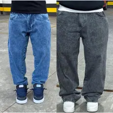 KIT 2 CALÇA BALÃO BAGGY RETA BOCA LARGA