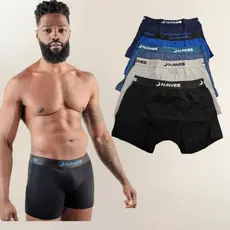 Cuecas Boxer Masculina Nawes Algodão Confortável, Respirável e Durável Kit com 6 box