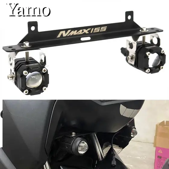 Para YAMAHA NMAX155 NMAX N-MAX 155 V2 2020-2024 Acessórios Motocicletas Suporte Do Farol De Nevoeiro Esportivo