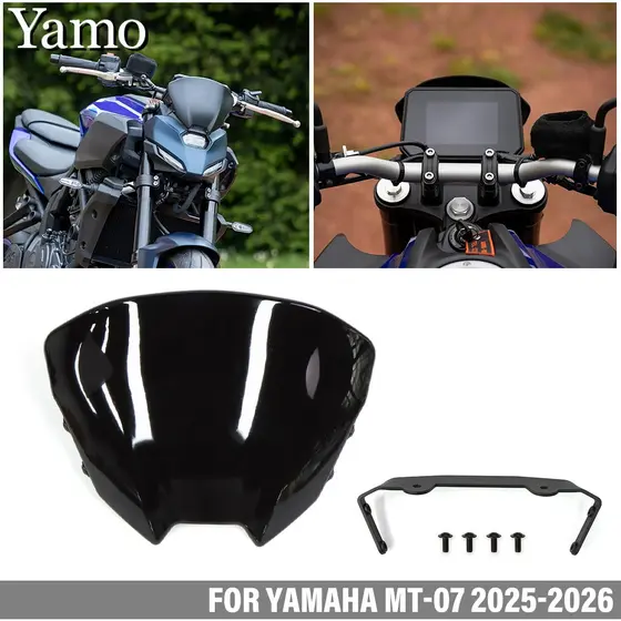 Para YAMAHA MT-07 2025-2026 Pára-Brisa MT07 Modificado Acessórios De Carenagem De