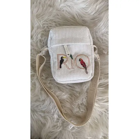 Bolsa Feminina Mini Bag Alça Transversal Regulável Bordada 02