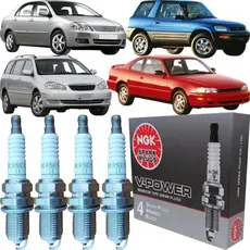 Jogo 4 Velas Original Ngk Corolla Camry RAV4 4x4 BKR5EYA11