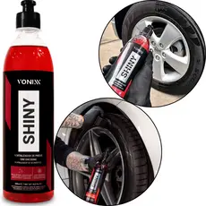 Pneu Pretinho Shiny Brilho Molhado Revitaliza 500ml Vonixx