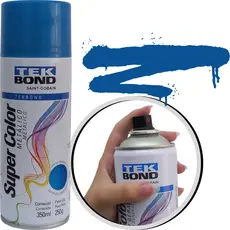 Tinta Spray Super Color Azul Metálico 350ml Tekbond