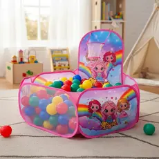 Piscina Bolinha Infantil Cestinha Basquete Dobravel Menina Menino