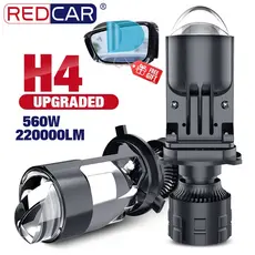 560W 220000LM Auto Lâmpada Mini Lente LED H4 Farol Para Carro Motocicleta Projetor Duplo Len 12V 24V