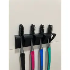 Suporte Minimalista para Escovas de Dente –3D Resistente – Montável na Parede