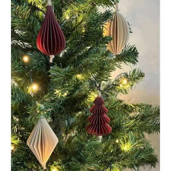KIT com 4 Enfeites Natalinos TWINKLES Design Único Exclusivo – Decoração Moderna, Leve e Elegante para Árvore de Natal